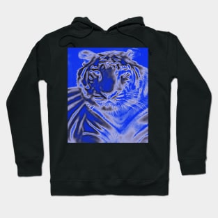 White Tiger from India - Black colour Hoodie